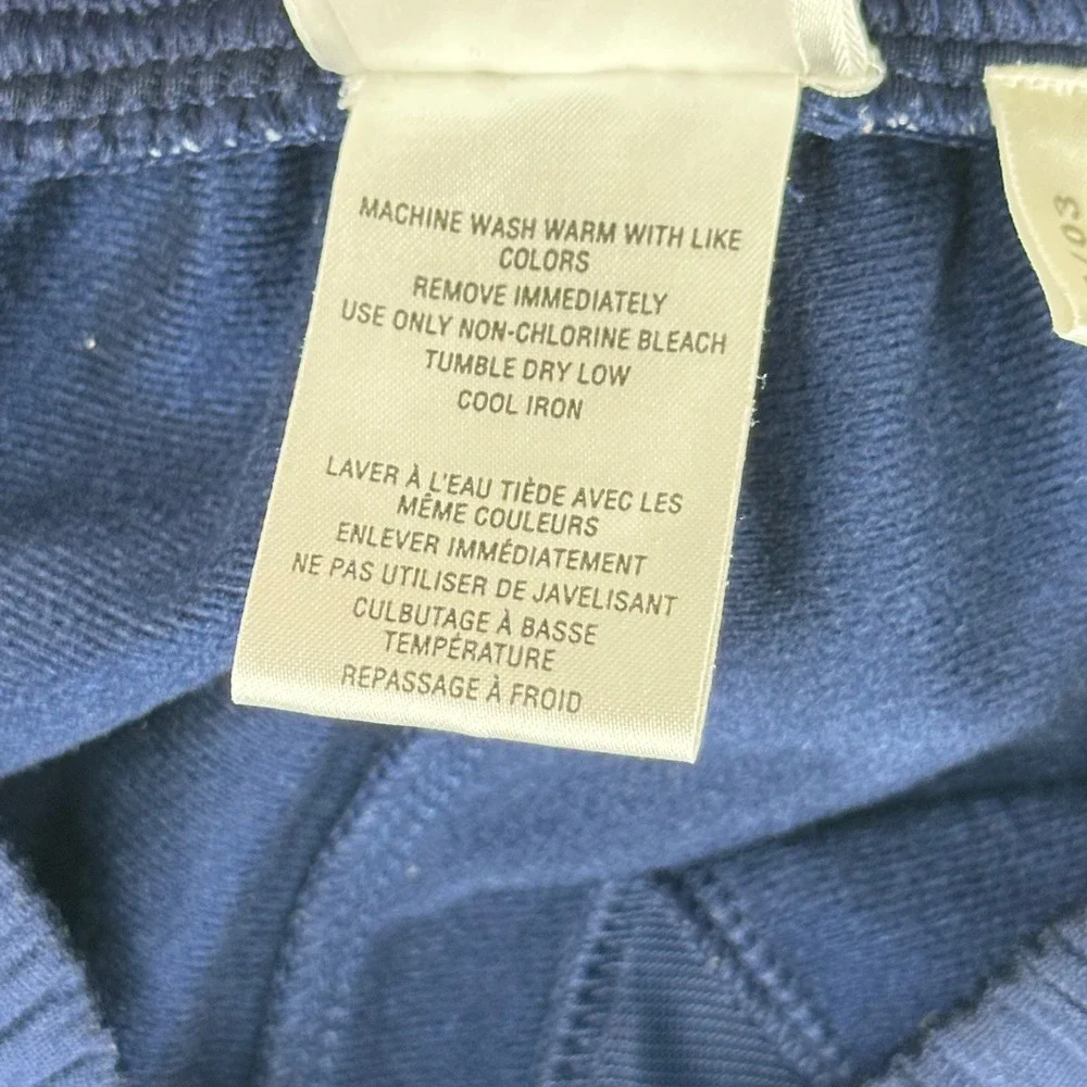 Y2K VTG Adidas Track Pants Mens Navy Blue 3 Stripe Regular S Navy 03'